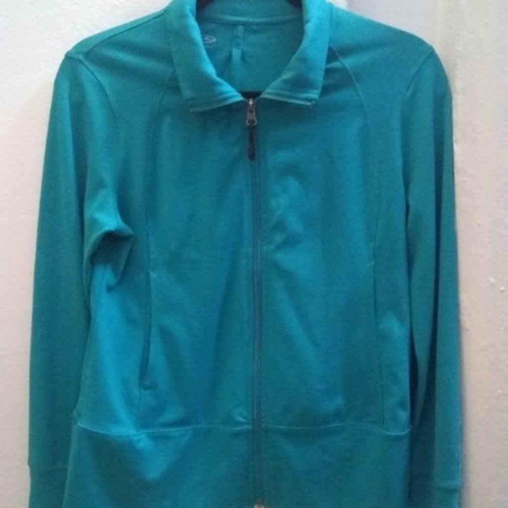 Champion Running Jacket Blue Aqua Small